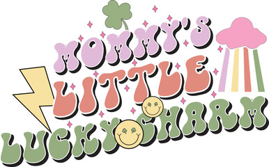 st patrick's day retro sublimation design