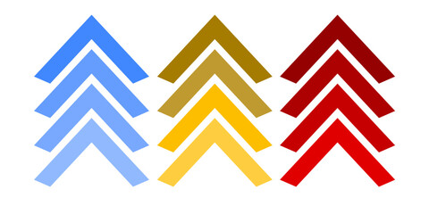 arrows set icon. Colorful arrow symbols. Arrow isolated vector graphic elements