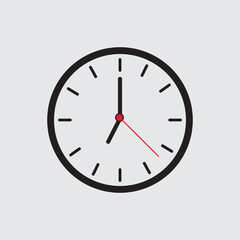 wall clock icon logo symbol