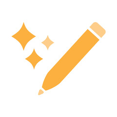 Edit icon. coloring pen symbol. filter effect sign for apps and websites with transparent background PNG