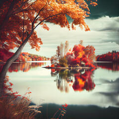autumn at the lake
