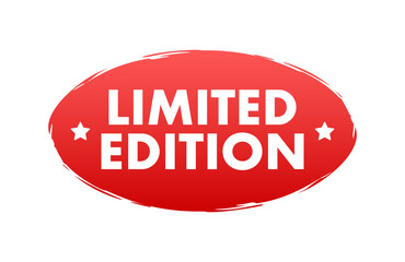 Limited Edition sign, label. Vector stock illustration