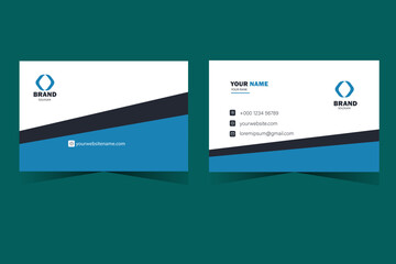 Modern creative business card template. Modern Business Card - Creative and Clean Business Card Template. Elegant luxury clean dark business card Vector illustration, 