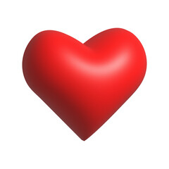 Fototapeta na wymiar 3d Realistic red heart png. valentines love holiday red heart 3d icon 