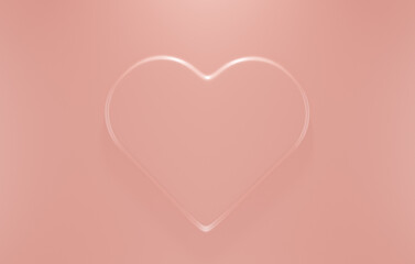  pink heart shape in pink background for valentine's day