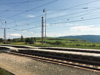 Electric railway in poprad czech repbulic gateway to the mountains