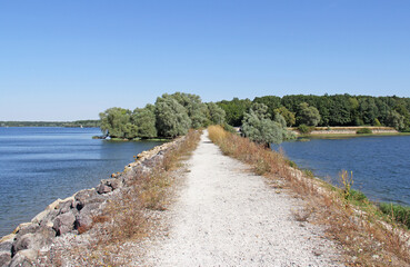 Fototapeta premium Lake of Der Chantecoq la Brêche Champagne Grand Est France 