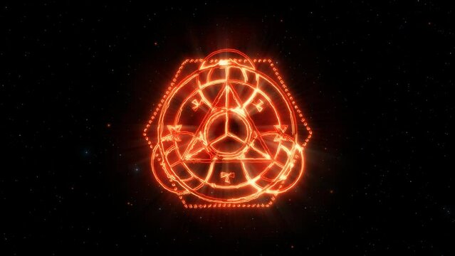 Alchemy Symbol Animation Transparent Alpha Video