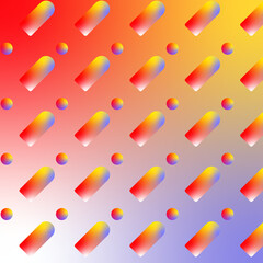 Pottern with gradient. Abstraction. Forms.