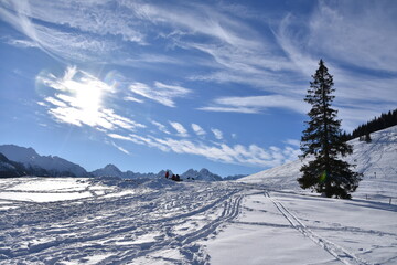 Tatry, Rusinowa Polana, zima, śnieg, TPN, góra, krajobraz, niebo, pogoda, szlaki,  © Albin Marciniak