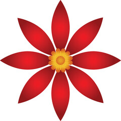 red flower for decorating of chinese new year