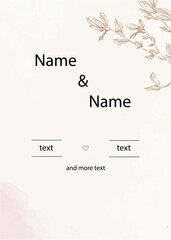 a simple wedding invitation template
