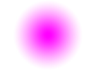 bright pink soft focus blur round shape on white horizontal background. space for text