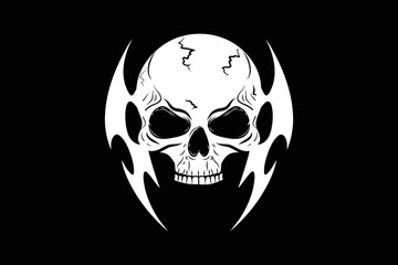skull on black