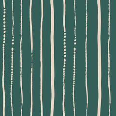 Irregular and dotted lines seamless vector pattern