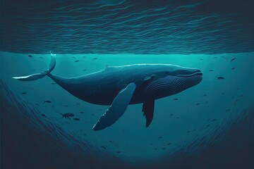 whale in the ocean