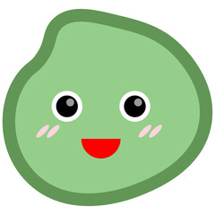 Smile shape icon. Vector illustration.