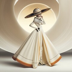 Fashion shoot in style, fashion show in saturn inspired by Marc Huang
