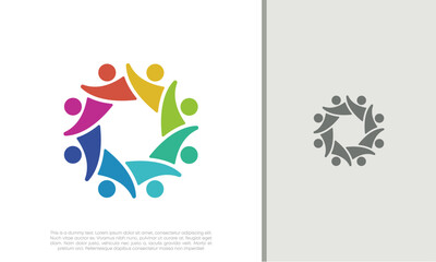 Global Community Logo Icon Elements Template. Community human Logo template vector. Community health care. Abstract Community logo.