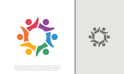 Global Community Logo Icon Elements Template. Community human Logo template vector. Community health care. Abstract Community logo.