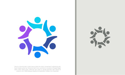 Global Community Logo Icon Elements Template. Community human Logo template vector. Community health care. Abstract Community logo.