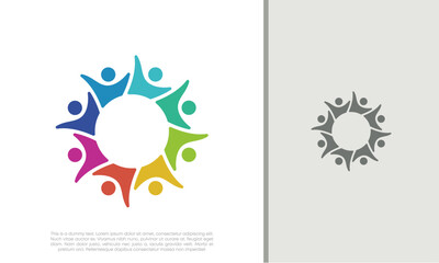 Global Community Logo Icon Elements Template. Community human Logo template vector. Community health care. Abstract Community logo.