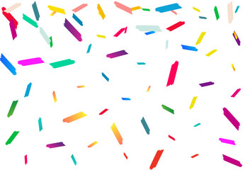 Happy Brush Festive Vector White Background.