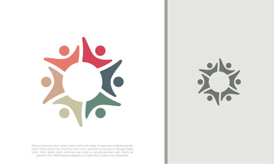 Global Community Logo Icon Elements Template. Community human Logo template vector. Community health care. Abstract Community logo.