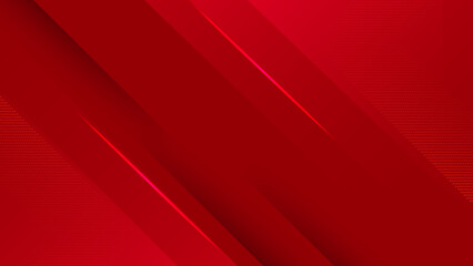 red abstract geometric background with diagonal line and shadow