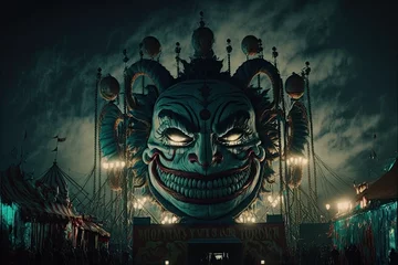 Fotobehang Twisted Terror: A Haunted Carnival Experience © Henry Letham