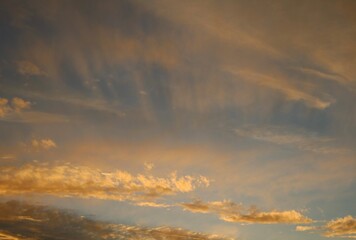 sunset in the clouds