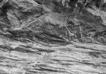 Impressive and unusual rock formations at Porthmahomack Beach, Highlands Scotland, UK