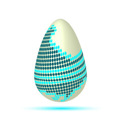 Easter egg on a white background. Egg vector. Egg for design