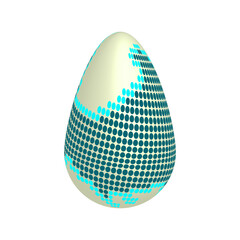 Easter egg on a white background. Egg vector. Egg for design