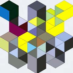 Obraz premium abstract background made of cubes