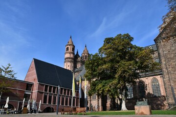 Domplatz in Worms am Rhein