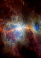 Fototapeta na wymiar New spitzer deep space telescope images. Elements of this image furnished by NASA.