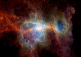 Fototapeta na wymiar New spitzer deep space telescope images. Elements of this image furnished by NASA.