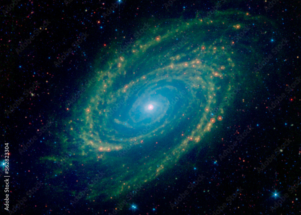 Poster new spitzer deep space telescope images. elements of this image furnished by nasa.