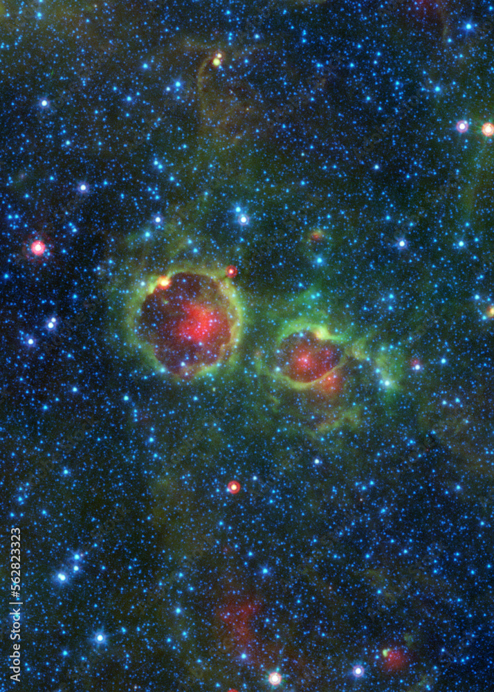 Wall mural new spitzer deep space telescope images. elements of this image furnished by nasa.