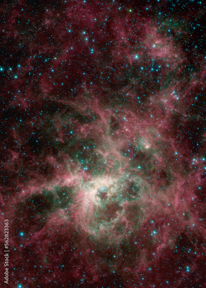 Wall mural new spitzer deep space telescope images. elements of this image furnished by nasa.