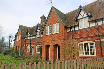 Fototapeta na wymiar Historic cottages in Avebury, Wiltshire