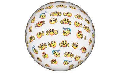 Esferas con emoticonos