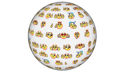 Esferas con emoticonos