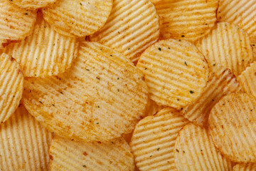 Lots of potato chips, texture