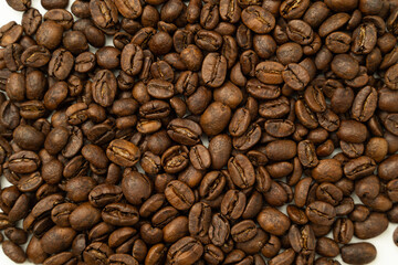 Coffee beans as a background