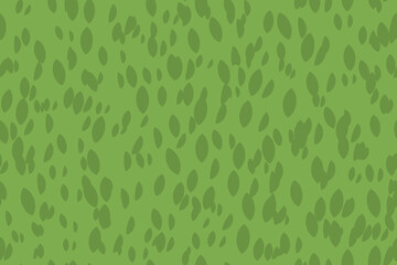 seamless nature pattern with scattered green leaves- vector illustration