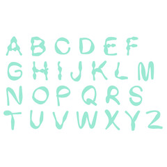 vector alphabet set with letters