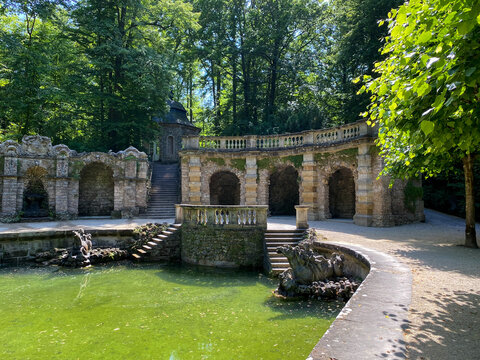 BAYREUTH, GERMANY - JULY 15, 2022 - Famous baroque Eremitage of Bayreuth in Bavaria
