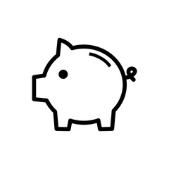 Piggy - vector icon